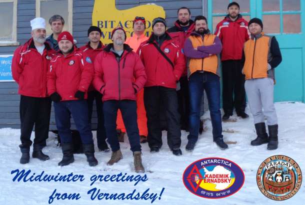 Вітання від Національного антарктичного наукового центру з Мідвінтером